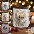 Personalized Disney Stitch Accent Mug Christmas Gift