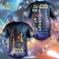 Personalized 50th Anniversary Star Wars Baseball Jersey Gift for Movie Fans Baseball Jersey GradoCreations