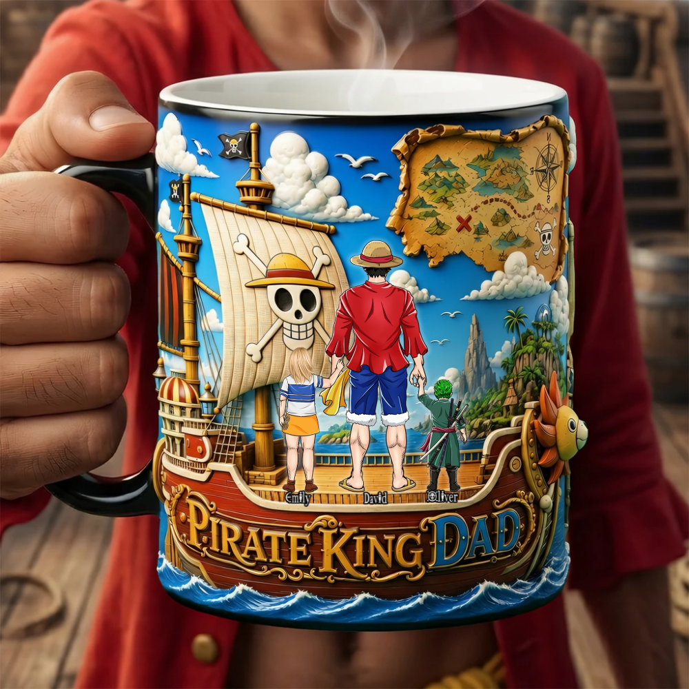 Personalized Pirate King Dad Mug Unique Gift for Dad