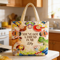 Personalized Quilted Tote Bag with Movie Theme Gift for Fans Quilted Tote Bag GradoCreations