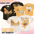 Personalized Baseball Jersey for Adults, Kids, Toddlers - Unique Movie Gift for 100th Anniversary Celebration
