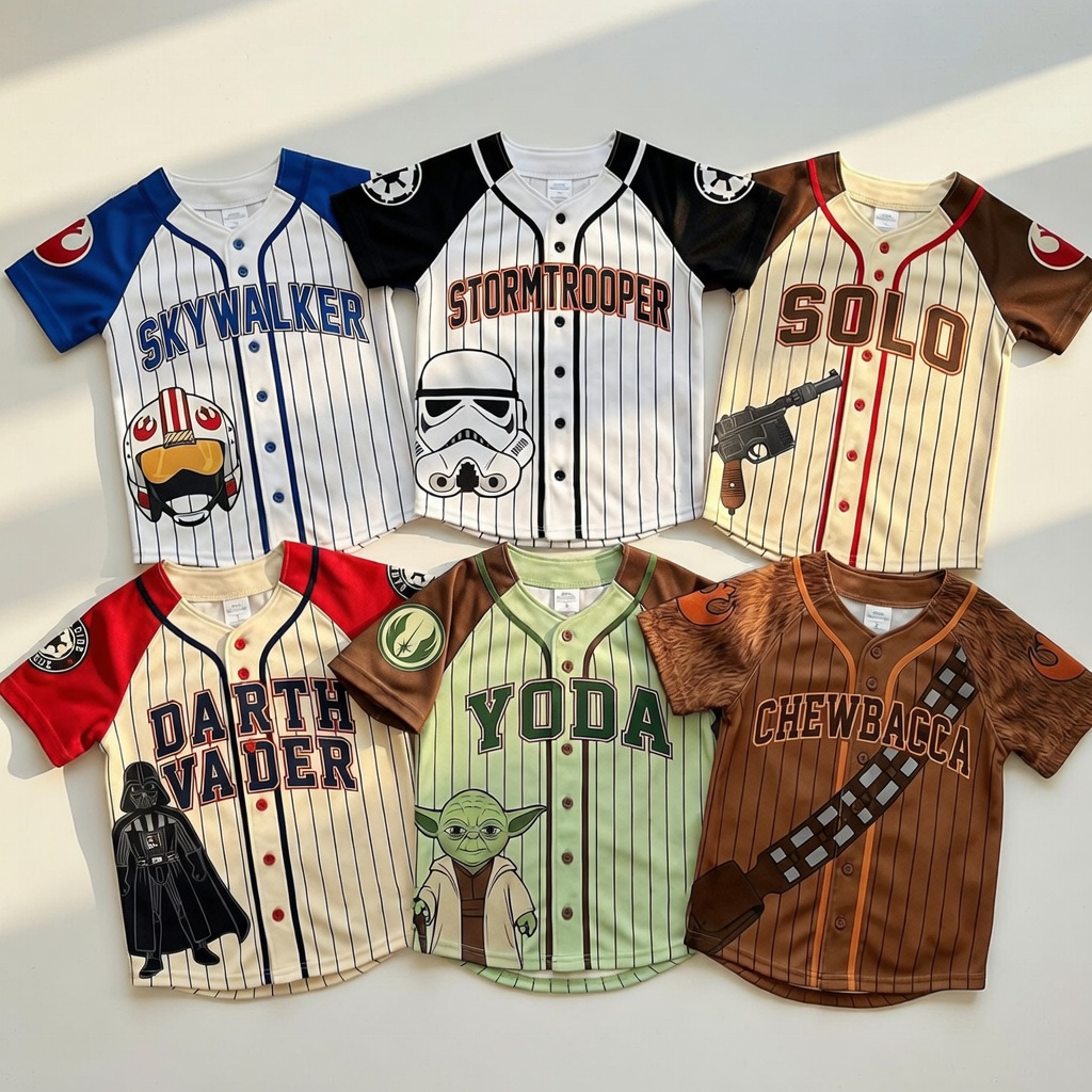 Personalized Baseball Jersey Family Matching Darth Vader Gift for Kids and Adults Baseball Jersey GradoCreations