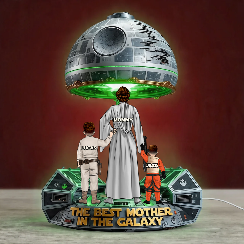 Personalized Acrylic Light Box Best Mother in Galaxy Gift for Mom