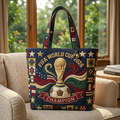 Personalized FIFA World Cup 2026 Quilted Tote Bag Gift for Fans