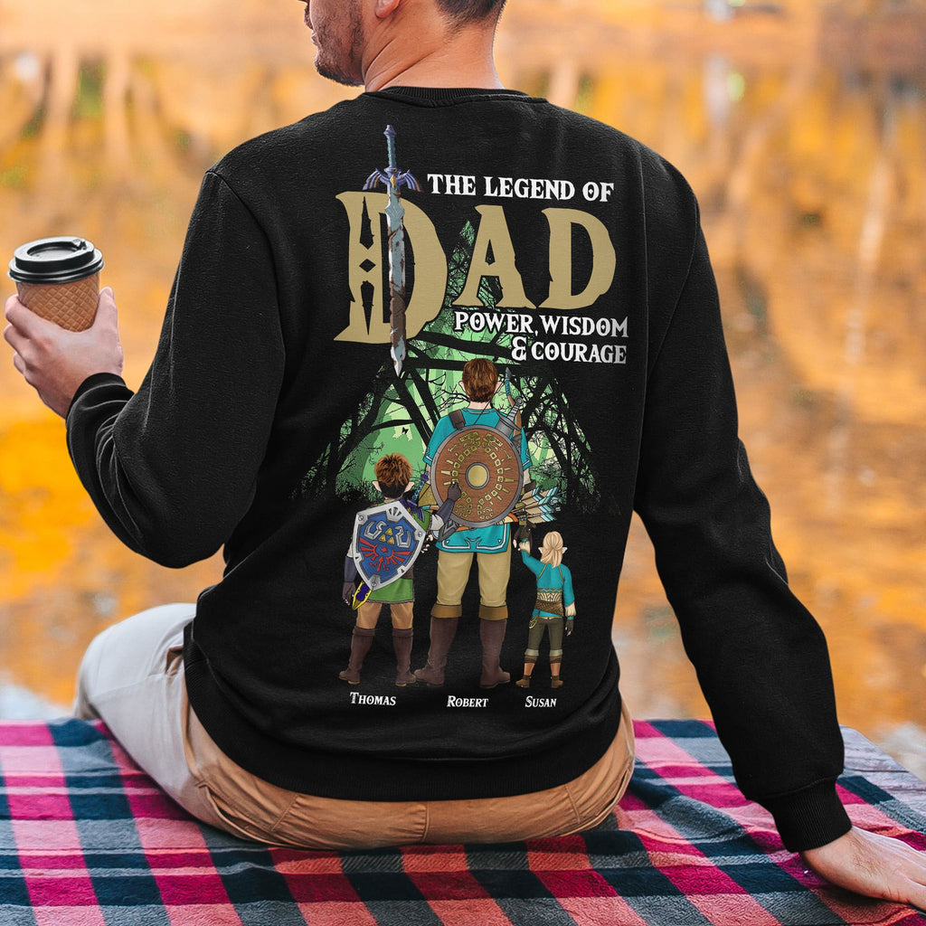 Personalized Dad T-Shirt Gift with Fantasy Design for Father