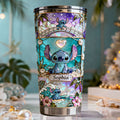 Personalized Blue Alien Tumbler Custom Name Gift for Movie Fans