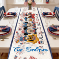 Personalized Quilt Table Runner Magic Mouse Party USA Gift for Family Quilt Table Runner GradoCreations