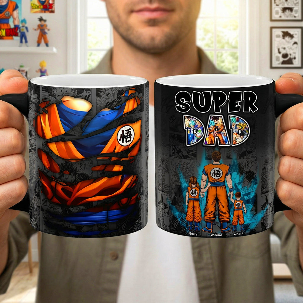 Personalized Color Changing Mug Super Dad Gift for Dad