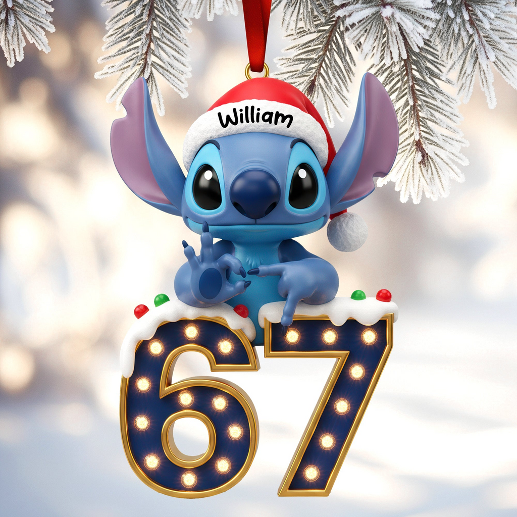 Personalized Acrylic Christmas Ornament with Name - Unique Holiday Gift