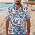 Personalized Blue Hawaiian Shirt 60th Anniversary Gift for Him Hawaiian Shirt GradoCreations
