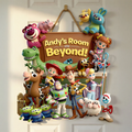 Personalized Kids Wood Sign With Toy Story Design | Custom Gift