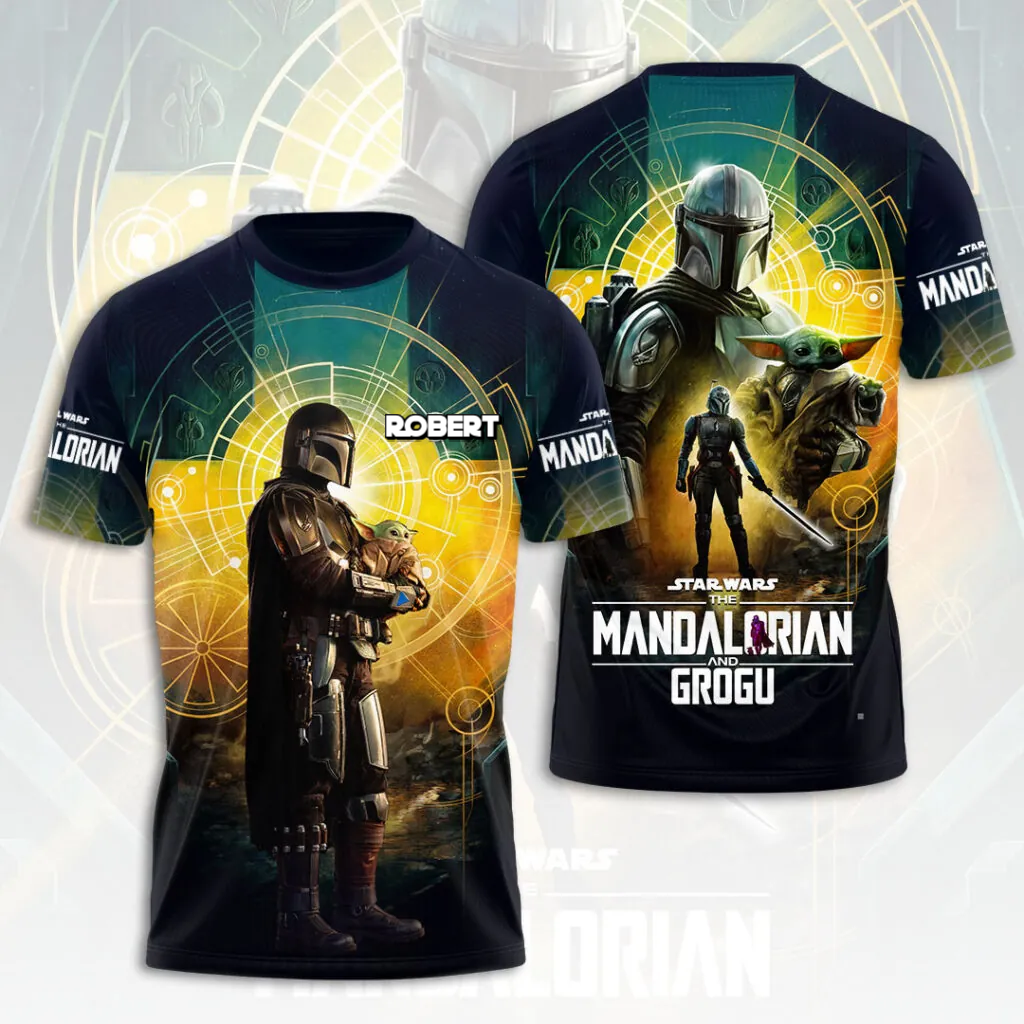 Personalized Star Wars Mandalorian All Over Shirt Gift for Fans