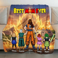 Personalized Dragonball Blanket Best Mom Ever Gift for Mom
