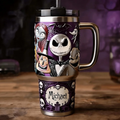Personalized Spooky Tumbler Custom Name Drinkware Gift for Movie Fans