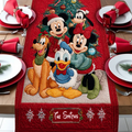 Personalized Christmas Quilt Table Runner Custom Family Name Holiday Decor Quilt Table Runner GradoCreations
