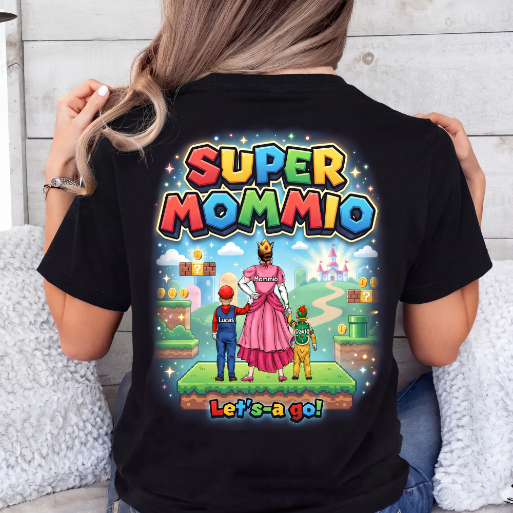 Personalized Super Mom T-Shirt Custom Design Gift for Mom