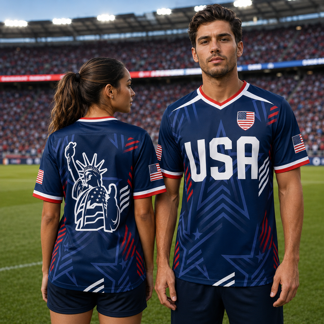 Personalized Soccer Jersey USA Home Team Gift for Football Fans