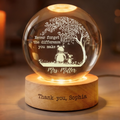 Personalized Crystal Globe Lamp Gift for Teacher Thank You