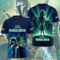 Personalized Star Wars Mandalorian All Over Print Shirt Gift for Movie Fans