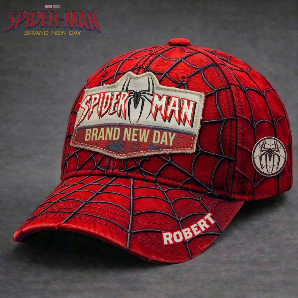 Personalized Spider-Man Classic Cap Custom Name Gift for Fans Classic Cap GradoCreations