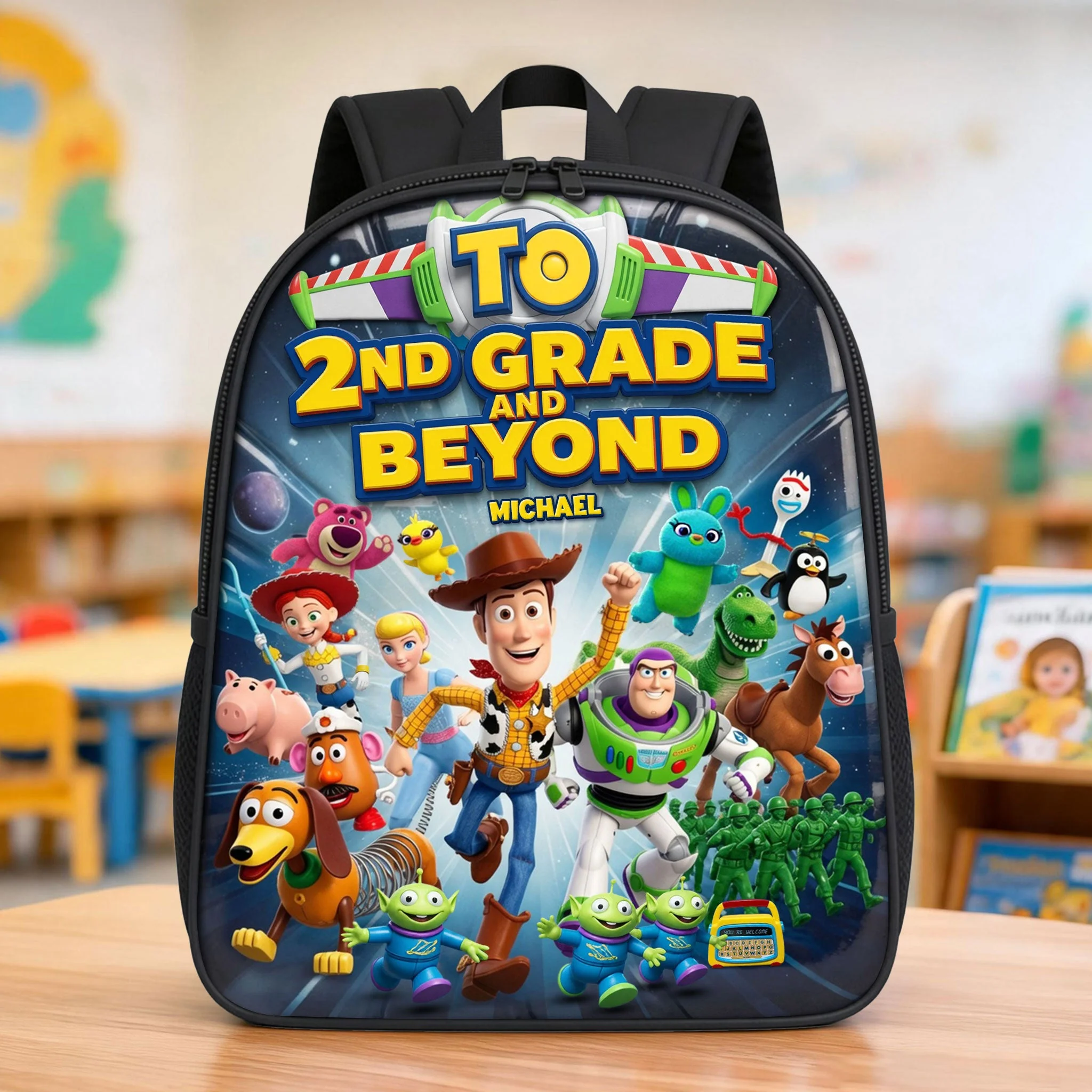Personalized Cartoon Backpack for Kids - Back to School Gift