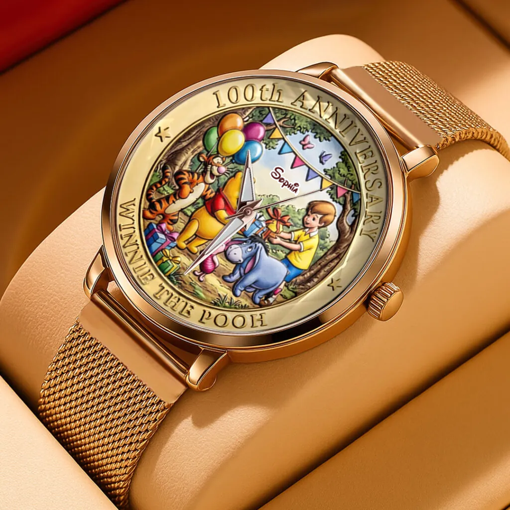 Personalized Women’s Hand Watch 100th Anniversary Gift for Her