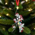 Personalized Spooky Family Acrylic Ornament Custom Gift for Christmas Ornament GradoCreations