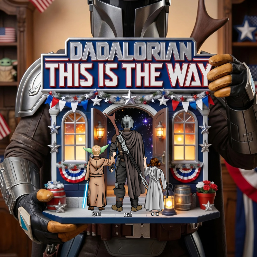 Personalized Acrylic Plaque Dadalorian This Is The Way Gift for Dad