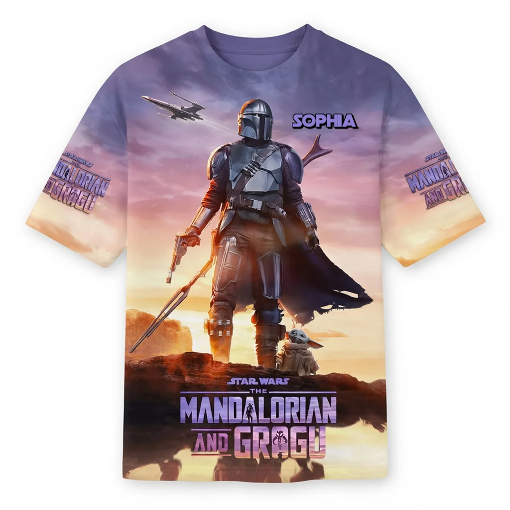 Personalized Star Wars AOP Shirt for Movie Fans - Custom Gift