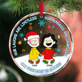 Personalized Glass Ornament Friendship Gift for Friends Christmas