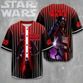 Personalized Star Wars Baseball Jersey Custom Gift for Movie Fans