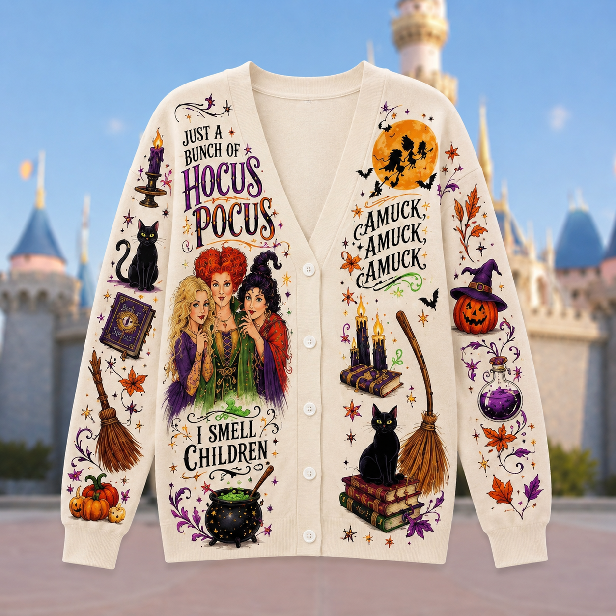 Personalized Halloween Cardigan Custom Design for Women Cardigan GradoCreations