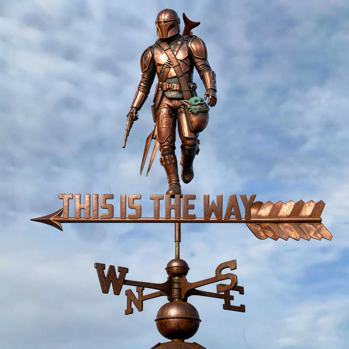 Personalized Weather Vane This Is The Way Gift for Movie Fans Family