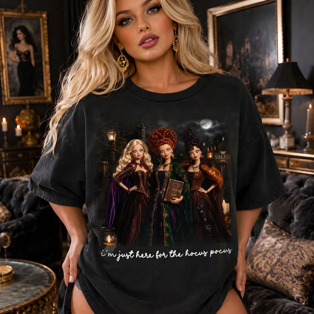 Funny Witch Halloween Costume T-Shirt Gift for Her Cotton Apparel GradoCreations