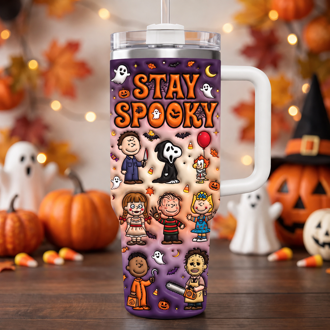 Personalized Stay Spooky Halloween Tumbler Gift for Friends Tumbler GradoCreations