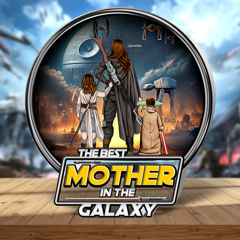 Personalized Acrylic Plaque Best Mother in Galaxy Gift for Mom