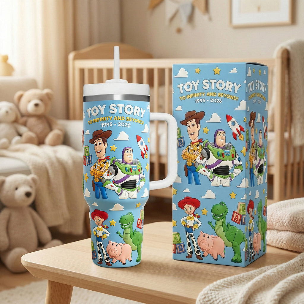 Personalized Toy Story Tumbler with Kids Characters Gift for Movie Fans