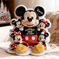 Personalized Mickey Mouse Pillow Happiest Dad Gift for Father’s Day