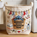 Personalized Quilted Laundry Basket Custom Design Gift for Mom Quilted Laundry Basket GradoCreations