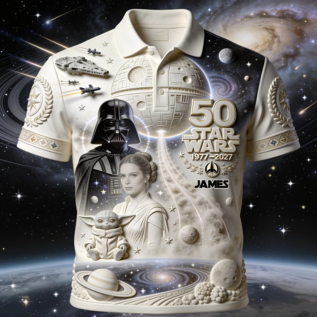 Personalized Star Wars 50th Anniversary Polo Shirt Gift for Fans Polo GradoCreations