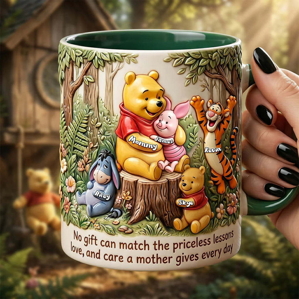 Personalized Winnie the Pooh Mug Custom Name Gift for Mom