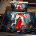 Personalized Superhero Dad Puzzle Best Dad Ever Gift for Father's Day