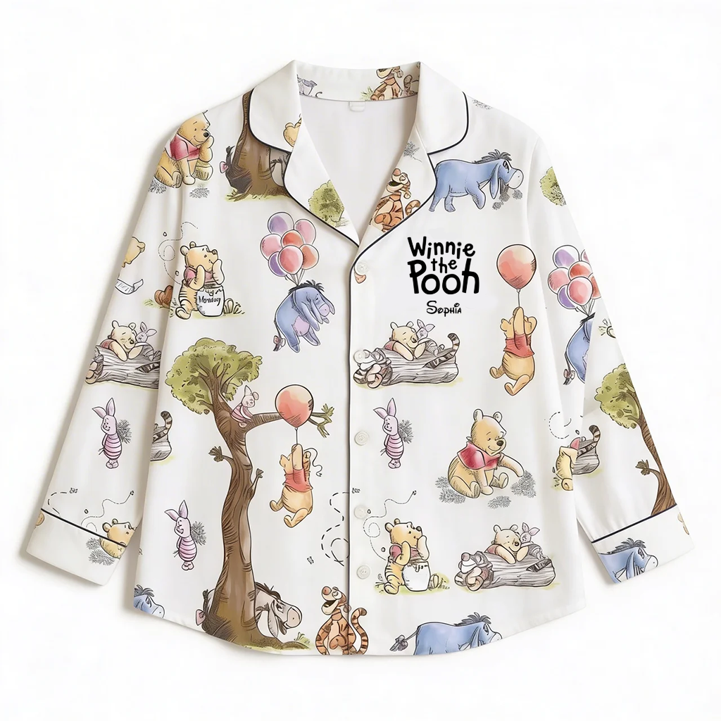 Personalized Winnie the Pooh Pajamas for Movie Fans - Anniversary Gift