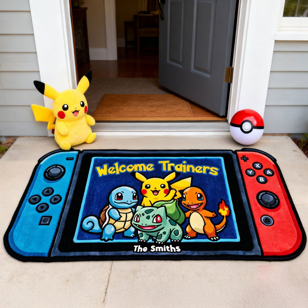 Personalized Pokémon Doormat Welcome Mat Gift for Movie Fans