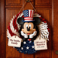 Personalized Custom Shaped Wood Sign 250 Years America Gift for Family