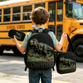 Personalized T Rex Dinosaur Backpack Set for Kids - Back to School Gift