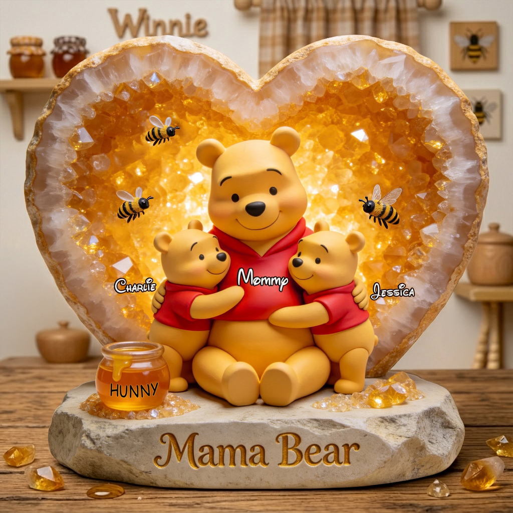 Personalized Mama Bear Acrylic Plaque Custom Gift for Mom