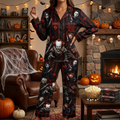 Personalized Horror Movie Pajama Set Custom Name Halloween Gift Pajama GradoCreations