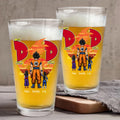 Personalized Beer Glass Best Dad Ever Custom Name Gift for Dad Beer Glass GradoCreations