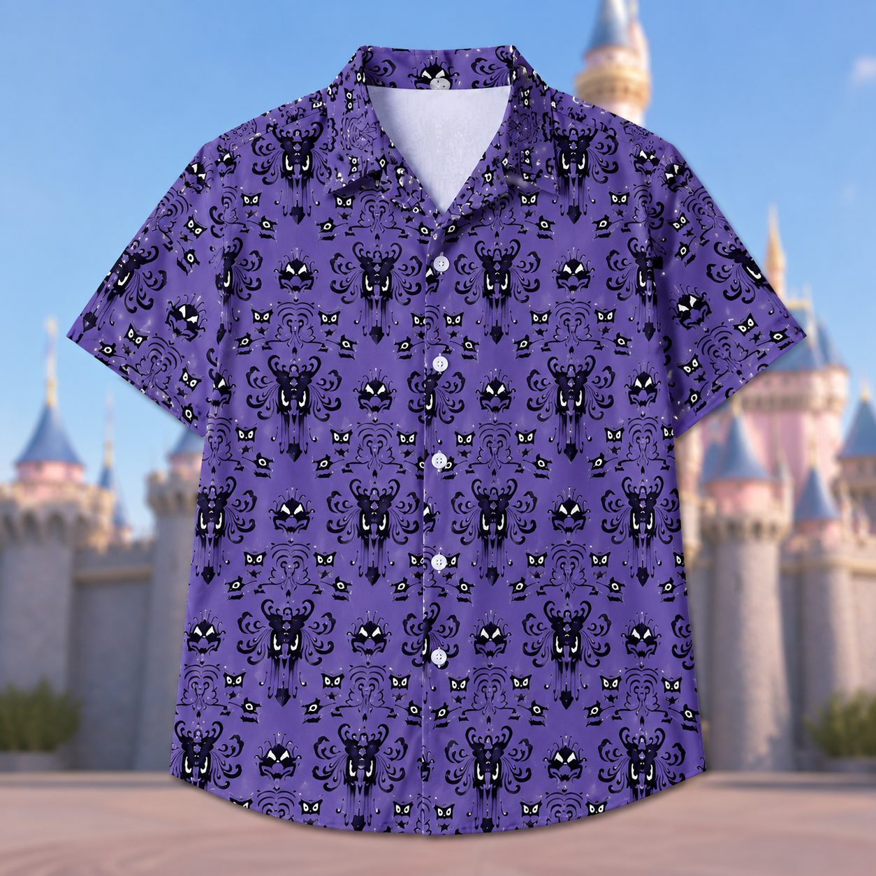 Personalized Kids Gothic Haunted House Costume AOP Shirt Halloween Gift AOP Shirt GradoCreations